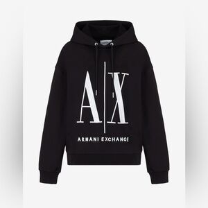 NWOT Armani Exchange Women's Icon Project Hooded Sweatshirt Sz XL
